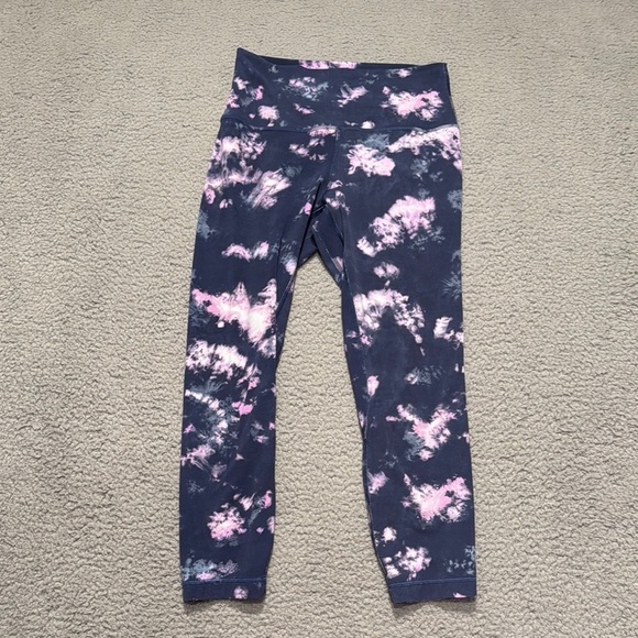 Lululemon Align High-Rise Crop 23"
Circulate Tie Dye Mineral Blue Multi size 8 - Picture 1 of 6